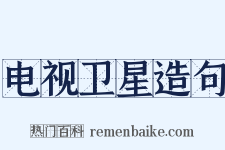 电视卫星造句是什么意思的图片